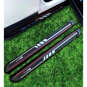 Running Boards for Hyundai Santa Fe Sport 2013-2018 Aluminum Side Steps with No Drill Bolt-On Installation Complete Kit Car Accessories (Black 2-PCS) (ZY) in Kuwait