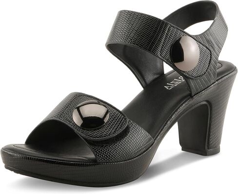 PATRIZIA Women's Dade Sandals Black EU 36 / US 5.5-6 in Saudi Arabia