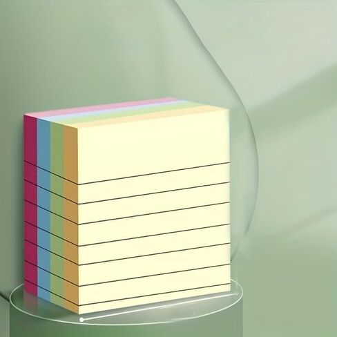 1 Piece Total 800 Pages Sticky Notes Set, 1 Piece 200 Pages, Portable Lined self-Adhesive memo Pads for Note-Taking, Office, Home and School use - Paper (1 Set) (M) in Saudi Arabia
