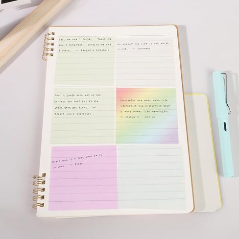 MOLOVA Transparent Sticky Notes- 3x3 Inches, 100 Sheets, Self-Stick-Notes, Colorful Clear See Through, Waterproof, Easy to Post for Office, Home, Notebook, Meeting, Reusable（White-Upgraded Pack） in Saudi Arabia