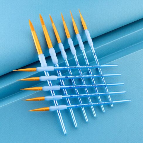 Royal and Langnickel Crafter's Choice Round Taklon Variety Brush Set - Gold (Pack of 11) in Saudi Arabia