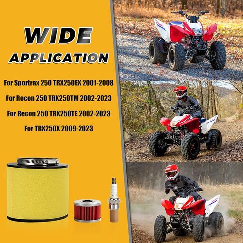 ATV Air Filter & Oil Filter & Spark Plug Tune Up Kit for TRX250EX TRX250X Recon 250 TRX250TE TRX250TM in Saudi Arabia