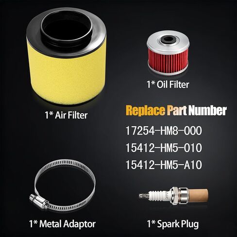ATV Air Filter & Oil Filter & Spark Plug Tune Up Kit for TRX250EX TRX250X Recon 250 TRX250TE TRX250TM in Saudi Arabia