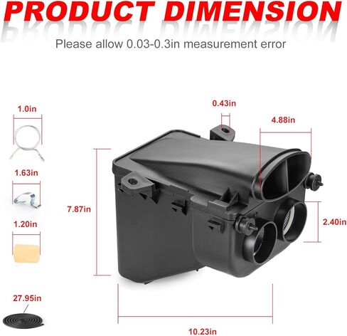 صندوق هواء السحب + فلتر الهواء + غطاء + مجموعة تجميع الدليل لياماها رابتور 660R YFM660R 2002-2005 in Kuwait