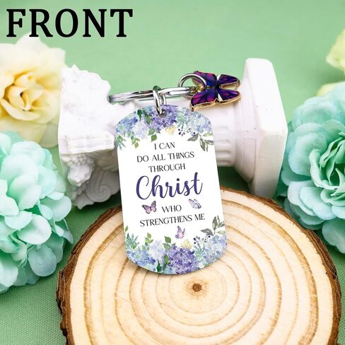 igvean هدايا الكتاب المقدس آية الكتاب المقدس هدايا فراشة المفاتيح هدية روحية للنساء هدية دينية مسيحية ملهمة للنساء الأصدقاء الأخت Bestie ابنة أمي عمة الإيمان القائم على الحاضر in Kuwait