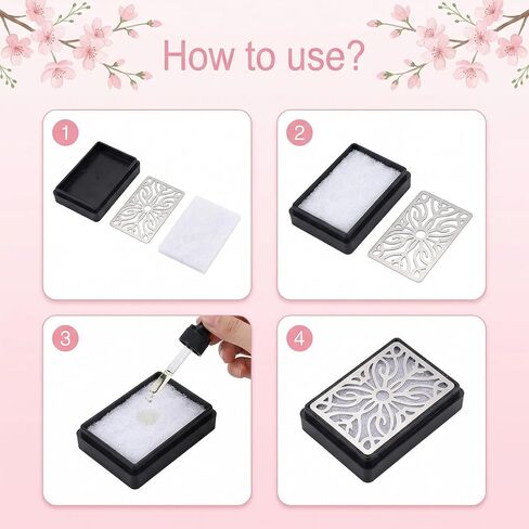 50 Pcs Unscented Aroma Pads, 1.1x0.8 Aroma Oil Refill Pads Perfume Diffusers Humidifier Refill Pad Replacement for Home Electronic Locket Scent Plug-in Diffuser Equipment in Saudi Arabia