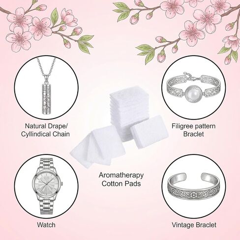 50 Pcs Unscented Aroma Pads, 1.1x0.8 Aroma Oil Refill Pads Perfume Diffusers Humidifier Refill Pad Replacement for Home Electronic Locket Scent Plug-in Diffuser Equipment in Saudi Arabia