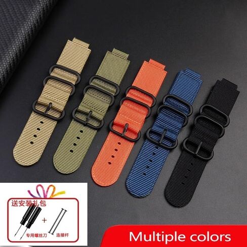 Canvas Convex watch Strap For TIMEX Tide Compass T2N721 T2N720 TW2T76500 TW2T76300 Nylon Wristband Bracelet in Saudi Arabia