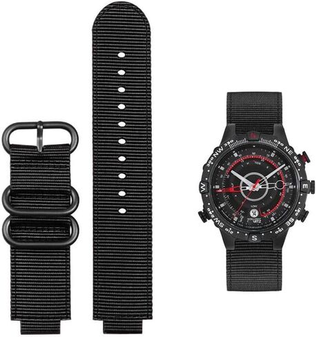 Canvas Convex watch Strap For TIMEX Tide Compass T2N721 T2N720 TW2T76500 TW2T76300 Nylon Wristband Bracelet in Saudi Arabia