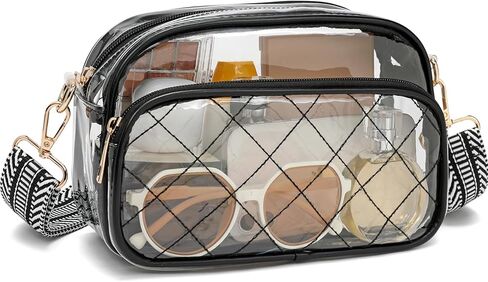 NEOREAL Clear Bag for Stadium Events Transparent Bags Crossbody Small Purse for Women Girls for Concerts Sports Approved in Kuwait