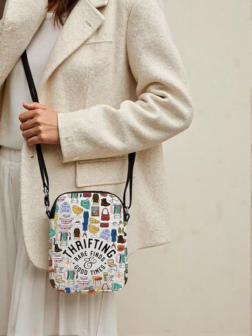 GJTIM Thrift Store Lover Gift Thrift Shopper Gift Thrifting Rare Finds Good Times Crossbody Bag for Thrifter in Saudi Arabia