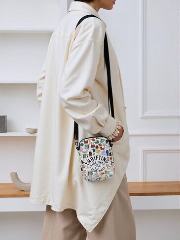 GJTIM Thrift Store Lover Gift Thrift Shopper Gift Thrifting Rare Finds Good Times Crossbody Bag for Thrifter in Saudi Arabia