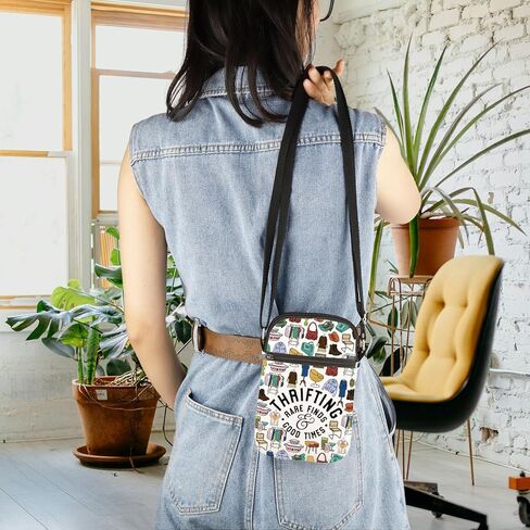 GJTIM Thrift Store Lover Gift Thrift Shopper Gift Thrifting Rare Finds Good Times Crossbody Bag for Thrifter in Saudi Arabia