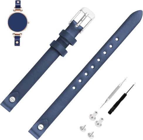 8mm Women Leather Watch Bands Compatible Fit for Fossil 8 mm ES2829 ES2830 ES3060 ES3076 ES3077 ES3148 ES4119 ES4176 ES3262 ES3077 Replacement Watch Strap Wirstband Bracelet For Men and Women in Saudi Arabia