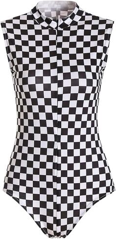 Festival Outfit Black white checkered Womens romper racing car outfit checkered flag outfit Halloween Costume in Kuwait