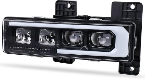 LED Headlight Assembly High/Low Beam & White DRL with Welcome Sequence Left Driver Side Compatible with 1988-1998 Chevy GMC C/K1500 C/K2500 C/K3500 Suburban Tahoe Yukon in Kuwait
