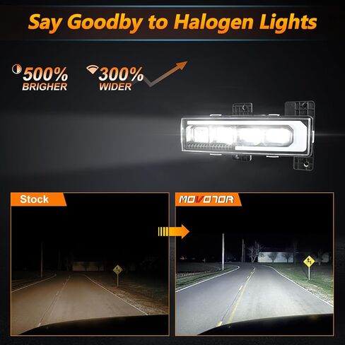 LED Headlight Assembly High/Low Beam & White DRL with Welcome Sequence Left Driver Side Compatible with 1988-1998 Chevy GMC C/K1500 C/K2500 C/K3500 Suburban Tahoe Yukon in Kuwait