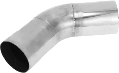 Motoforti 2.25 "OD 45 درجة مغزل أنبوب العادم سيارة العادم الأنابيب مغزل الانحناء لتقوم بها بنفسك أنابيب مخصصة الأنابيب 3.94" طول الساق T304 الفولاذ المقاوم للصدأ الفضة لهجة in Kuwait