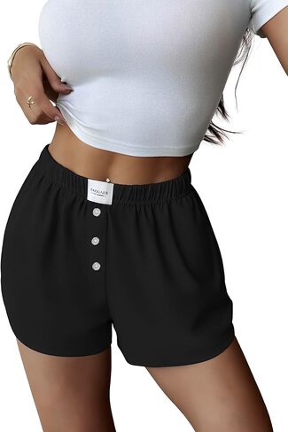Ekouaer Pajama Shorts for Women Soft Sleep Shorts Summer Casual Lounge Shorts 2026 Comfy Pj Bottoms with Pockets in Saudi Arabia