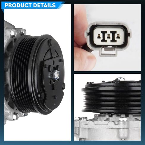 TadaMark A/C Air Compressor Fit for Acura TSX 2.4L 2.4 2004 2005 2006 2007 2008 (FWD, for HS110 Compressor) Air Conditioner with Clutch Replace for 38810RBBA01 10360661 58886 6512348 in Saudi Arabia