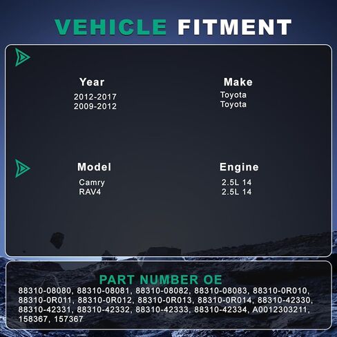 AC Compressor with Clutch Compatible with Toyota Camry 2.5L 2012-2017, RAV4 2.5L 2009-2012 Air Conditioning Compressor with Pre-Filled Oil 88310-08080, 88310-08081 in Kuwait
