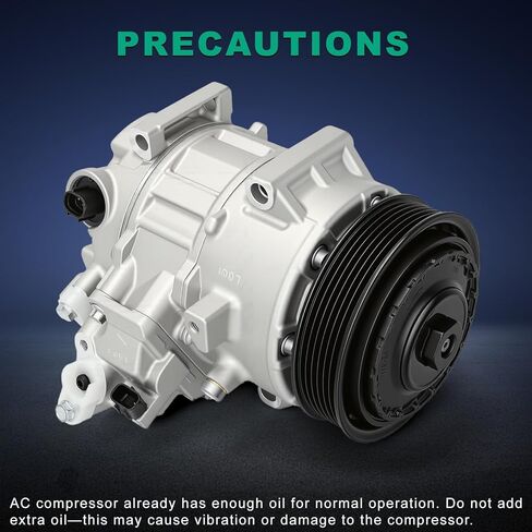 AC Compressor with Clutch Compatible with Toyota Camry 2.5L 2012-2017, RAV4 2.5L 2009-2012 Air Conditioning Compressor with Pre-Filled Oil 88310-08080, 88310-08081 in Kuwait
