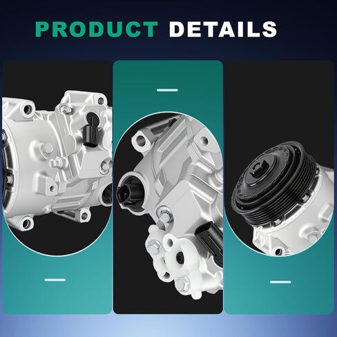 AC Compressor with Clutch Compatible with Toyota Camry 2.5L 2012-2017, RAV4 2.5L 2009-2012 Air Conditioning Compressor with Pre-Filled Oil 88310-08080, 88310-08081 in Kuwait