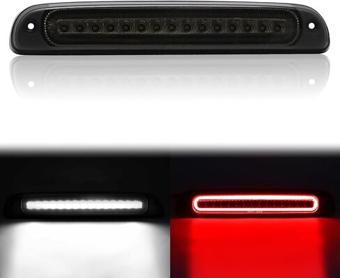 3rd Third Brake Light Compatible with 1999-2016 F250 F350 F450 F550 Super Duty High Mount Stop Brake Lights White Cargo Lamp, Smoked Lens in Kuwait