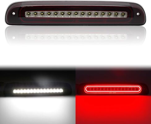 3rd Third Brake Light Compatible with 1999-2016 F250 F350 F450 F550 Super Duty High Mount Stop Brake Lights White Cargo Lamp, Smoked Lens in Saudi Arabia