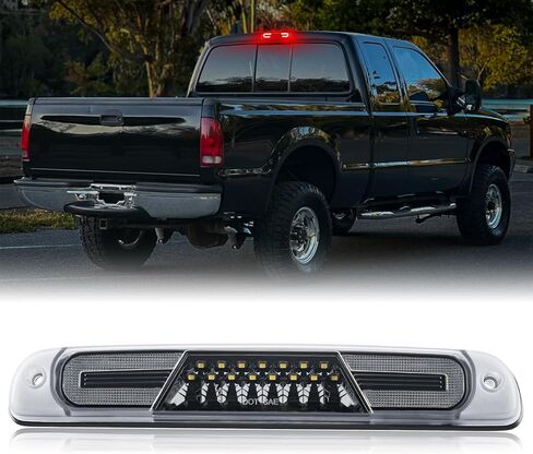 3rd Third Brake Light Compatible with 1999-2016 F250 F350 F450 F550 Super Duty High Mount Stop Brake Lights White Cargo Lamp, Smoked Lens in Saudi Arabia
