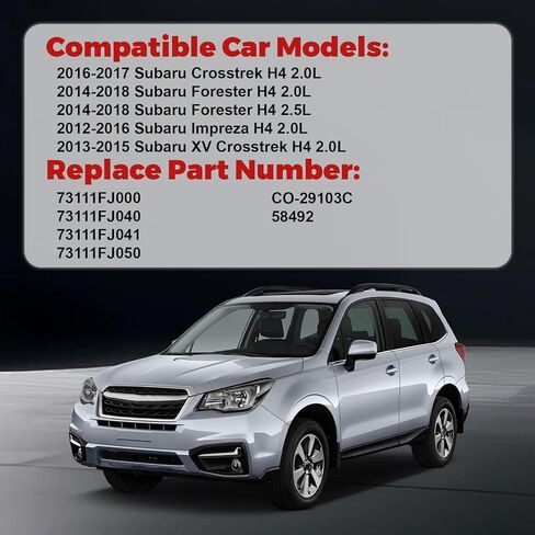 Air Conditioner AC Compressor with Clutch Compatible with Forester 2014-2018, Impreza 2012-2016, Crosstrek 2016-2017, XV Crosstrek 2013-2015, Pre-filled with Oil in Kuwait