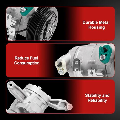 Air Conditioner AC Compressor with Clutch Compatible with Forester 2014-2018, Impreza 2012-2016, Crosstrek 2016-2017, XV Crosstrek 2013-2015, Pre-filled with Oil in Kuwait