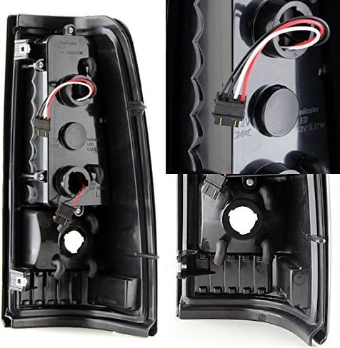 AKKON - For Chevy Silverado Sierra LED Black Rear Tail Lights Replacement + Smoke LED 3rd Brake Cargo Light Lamp in Saudi Arabia