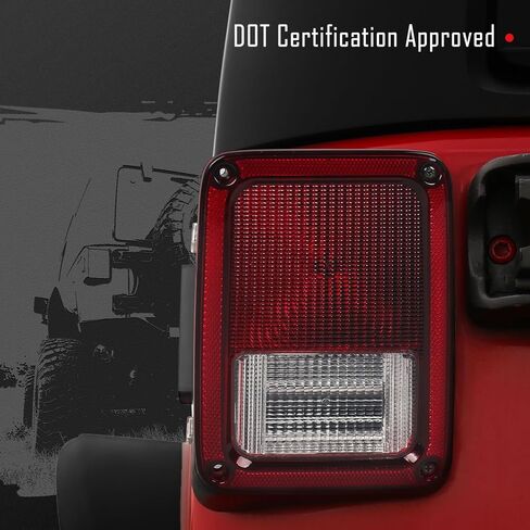 ضوء الذيل الأيسر لسيارة جيب رانجلر JK JKU 2007-2018، [معتمد من وزارة النقل] [OEM] [Plug n Play] ملحقات Jeep JK (جانب السائق) in Kuwait