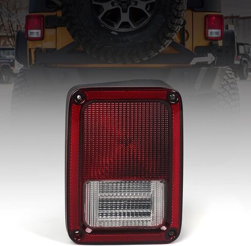 ضوء الذيل الأيسر لسيارة جيب رانجلر JK JKU 2007-2018، [معتمد من وزارة النقل] [OEM] [Plug n Play] ملحقات Jeep JK (جانب السائق) in Kuwait