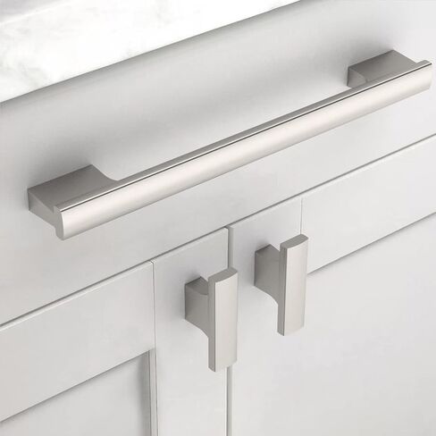 Asidrama 10 Pack 7.5 Inch(192mm) Brushed Satin Nickel Cabinet Pulls Kitchen Cabinet Handles Satin Nickel Cabinet Pulls Cabinet Hardware for Cupboard Drawer in Kuwait