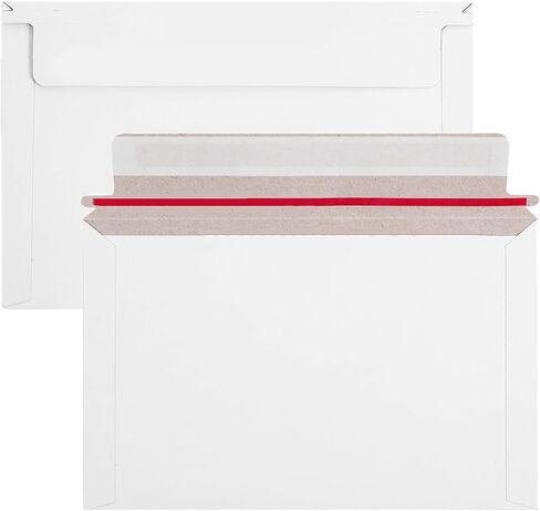 100 قطعة من رسائل البريد الصلبة مقاس 6.5 × 4.5 مع غطاء ذاتي الغلق، وأظرف من الورق المقوى المسطحة لشحن البطاقات البريدية والصور والمستندات in Kuwait