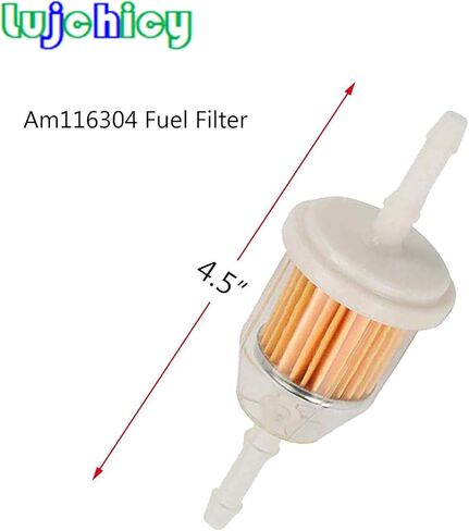 808656 491922 Fuel Pump for B&S Lawn Mower Tractor Gas Fuel Pump & 596163 Vacuum Hose with AM116304 Fuel Filter for Hon&da Yamaha 691034 692313 808492 J&D Koh&ler 17HP-25 HP Small Engine in Kuwait