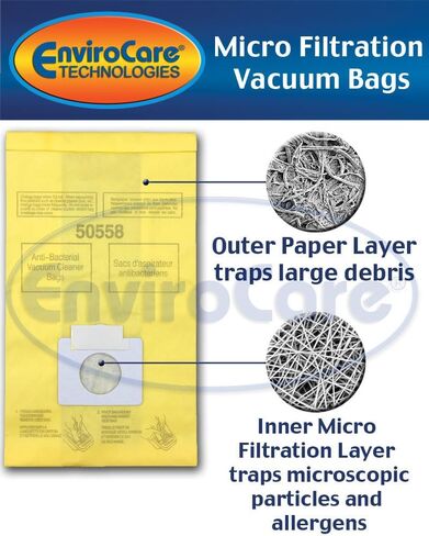 EnviroCare Replacement Vacuum Cleaner Bags made to fit Kenmore Canister Type C or Q 50555, 50558, 50557 and Panasonic Type C-5 9 pack in Kuwait