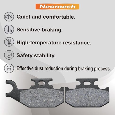 Front&Rear Brake Pads for Yamaha Rhino 660 Rhino 450 Raptor 700 700R 2004 2005 2006 2007 2008 2009 2010 2011 2012 2013 2014 2015 in Kuwait