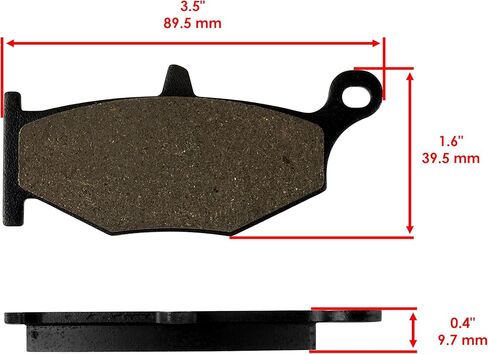 Caltric Rear Brake Pads Compatible with Suzuki Gsx-R1000 Gsxr1000 2007-2008 / Gsx-R600 Gsxr600 Gsx R600 2006-2009 / Dl1000A V-Strom Abs 2014-2016 in Saudi Arabia