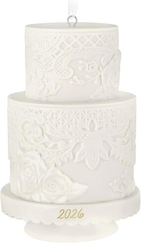 Hallmark Keepsake Christmas Ornament 2026, Wedding Cake 2026, Porcelain, Wedding Gifts in Saudi Arabia