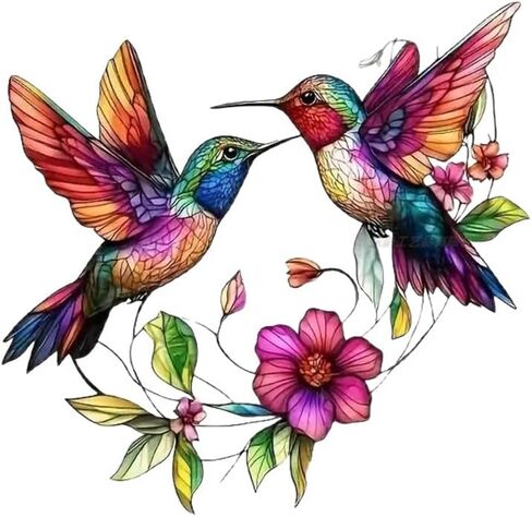 1 PCS Translucent Acrylic Hanging Ornament,Hummingbird Garden Suncatcher Unique Hanging Ornament for Wall Decor, Room Decor, Holiday Decor and Home Decoration,Large in Saudi Arabia