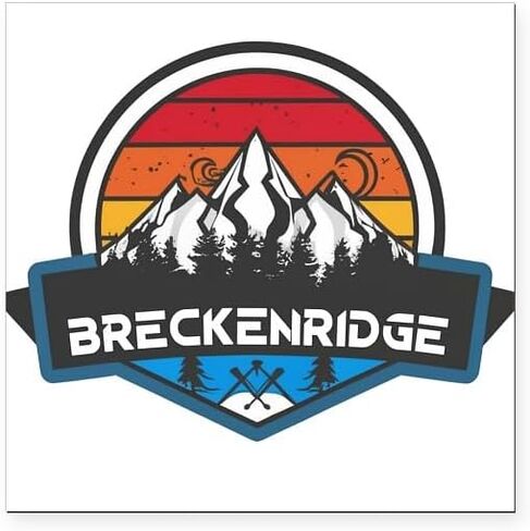 CafePress Breckenridge Ski Resort Breckenridge Colorado Square Car Magnet, Magnetic Bumper Display in Saudi Arabia