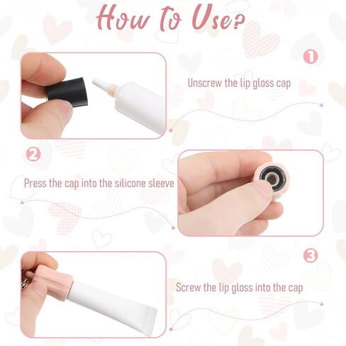 6 قطع من سلسلة مفاتيح ملمع الشفاه، سلسلة مفاتيح حامل ملمع الشفاه من السيليكون، سلاسل مفاتيح ملونة قابلة للحمل بغطاء ملمع الشفاه للمحفظة والمحفظة وحقيبة الظهر وإكسسوارات المفاتيح الساحرة، 6 ألوان in Kuwait