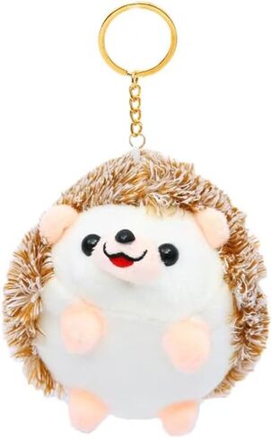 لطيف القنفذ سلسلة المفاتيح القنفذ الحيوانات المحنطة كيرينغ سحر حقيبة يد قلادة in Kuwait