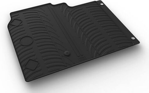 Gledring USA Custom Fit All-Weather Rubber Floor Mats Intended for RAM 1500 Crew Cab Without Toolbox 2019-2024, No Trimming Required, Tailored Custom Fit, Protects from Rain, Mud, & Snow. in Saudi Arabia