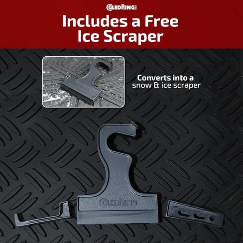 Gledring USA Custom Fit All-Weather Rubber Floor Mats Intended for RAM 1500 Crew Cab Without Toolbox 2019-2024, No Trimming Required, Tailored Custom Fit, Protects from Rain, Mud, & Snow. in Saudi Arabia