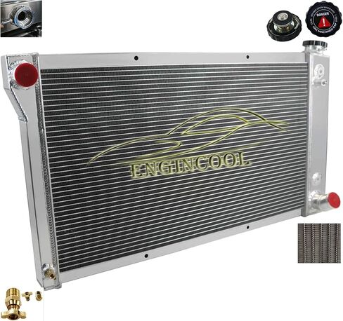 4 Row Core Radiator Full Aluminum for 1967-1972 Chevy Gmc C/K Series C10 C20 C30 K10 K20 K25 Trucks Blazer Pickup Suburban Van in Saudi Arabia