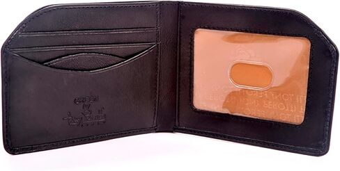 Tony Perotti Mens Italian Cow Leather Slim Front Pocket Bifold Edge Wallet in Saudi Arabia